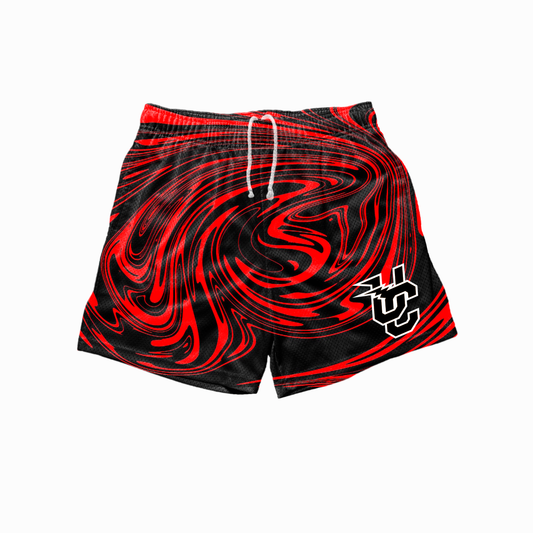 RED FLUID SHORTS